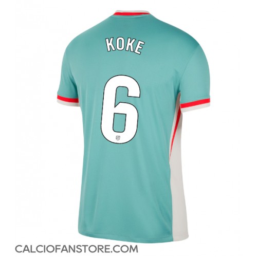 Maglia Calcio Atletico Madrid Koke #6 Seconda Divisa 2024-25 Manica Corta